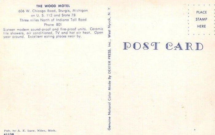 Wood Motel - Old Postcard Shot